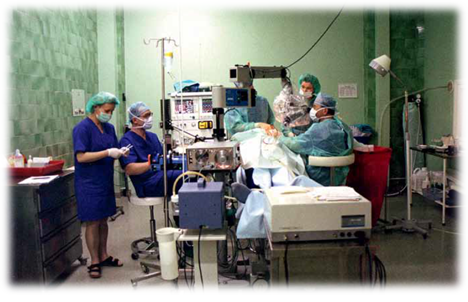 Institute’s first operating room. Here took place a pioneer in the world cochlear implant surgery on a patient with partial deafness Institute’s first operating room. Here took place a pioneer in the world cochlear implant surgery on a patient with partial deafness